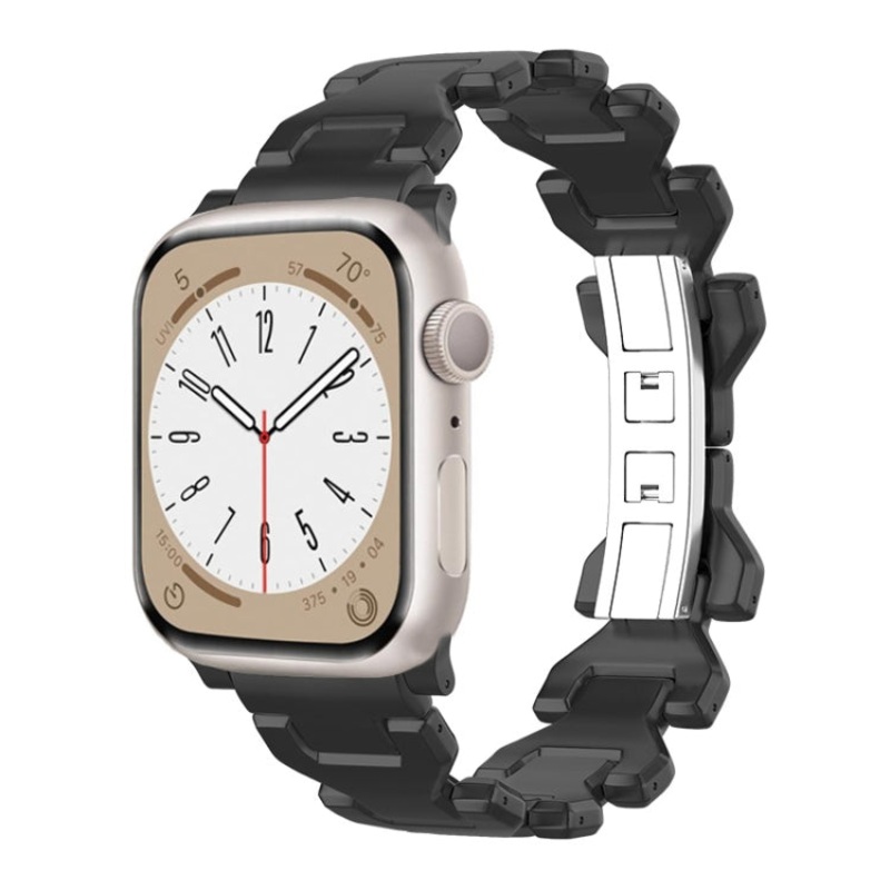For Apple Watch Series 2 38mm Y Type Pure Titanium Watch Band(Black)