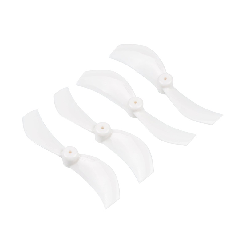 Gemfan 40mm 2-Blade Propellers 1.0mm Shaft for 40mm Whoop Drone, White/Transparent (2Pairs/8Pairs) Transparent