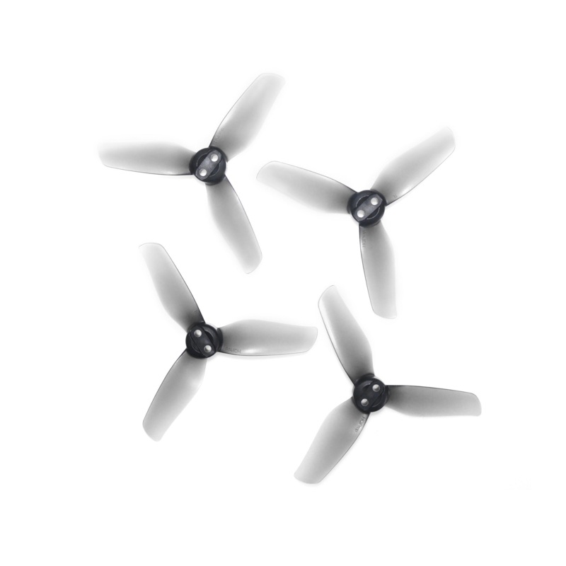 HQProp 3X3X3 3-Inch 3-Blade Propellers for Avata 2, Grey Poly Carbonate Set (2CW+2CCW)