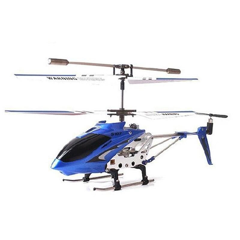 Syma S107G Rc Helicopter - 3 channel remote control helicopter anti-collision anti-drop equipped with gyro alloy aircraft yellow