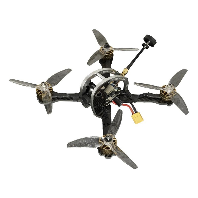TCMMRC Dome 215 - 5-Inch FPV Racing Drone Kit with 3-6s Gold Brushless Motor Professional Quadcopter Radio Remote Control Toys 2307-2450kv 4s PNP