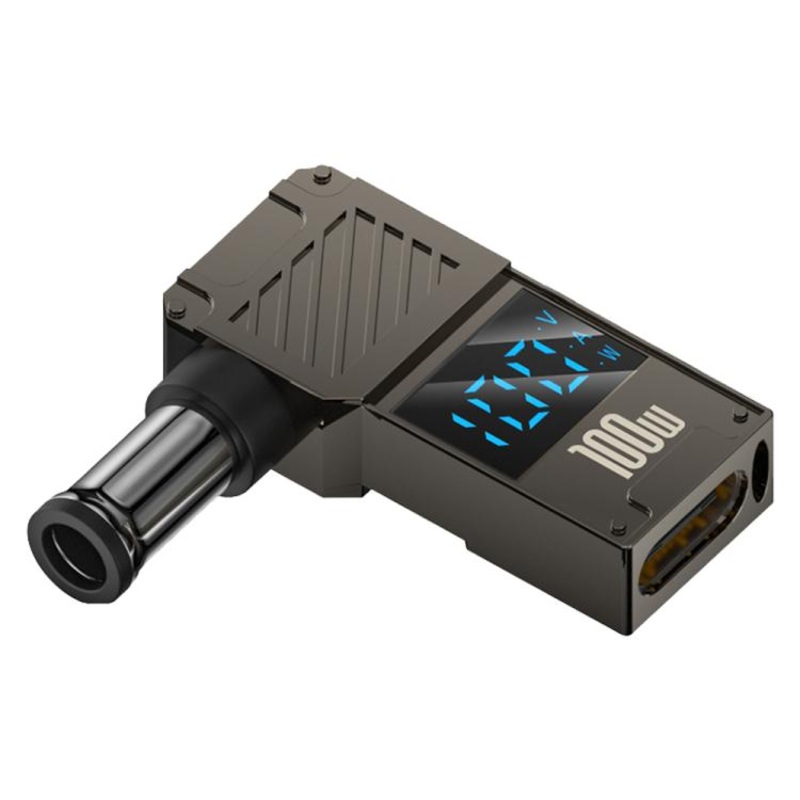 100W Computer Charging Digital Display Adapter, Specification:Type-C to DC6.0x4.4mm