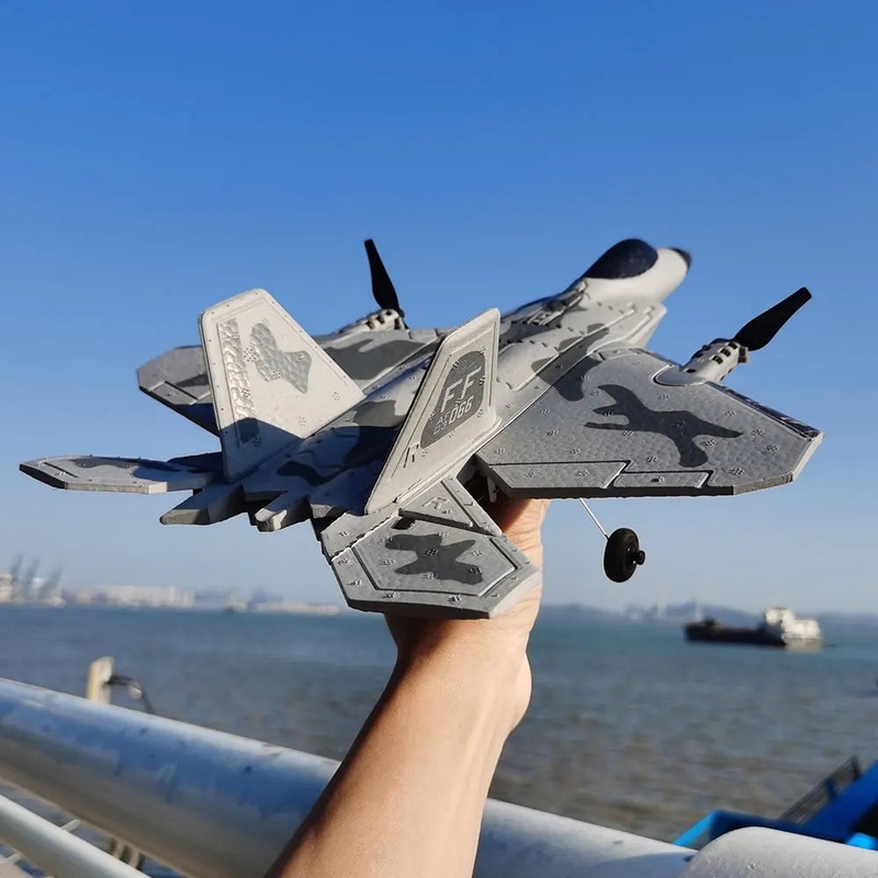 BM16 F22 RC Foam Plane - 4 Channels 6G Auto Stabilization with 720P Camera Remote Control Airplanes Aircraft Toys for Children BM16 F22