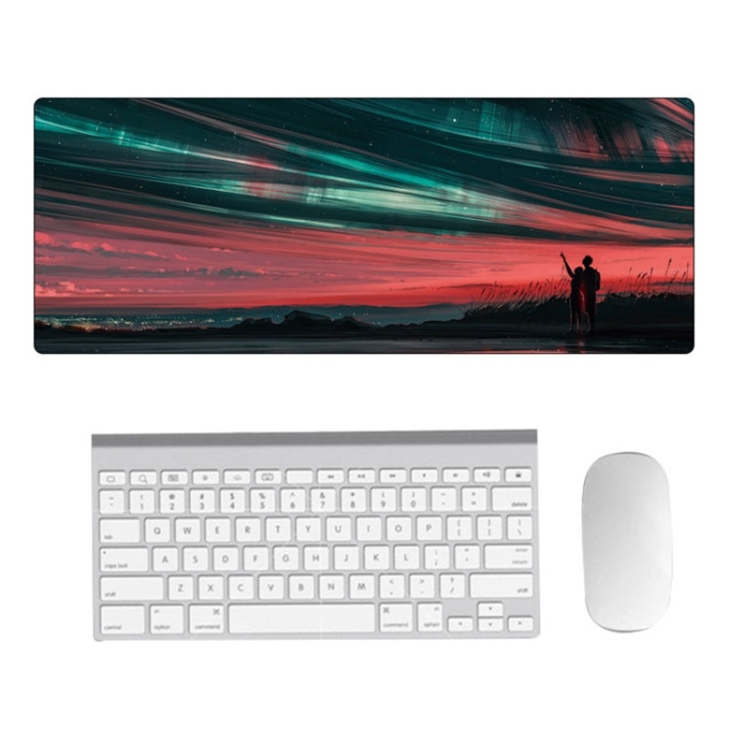 Hand-Painted Fantasy Pattern Mouse Pad, Size: 400 x 900 x 2mm Seaming(6 Stars and You)