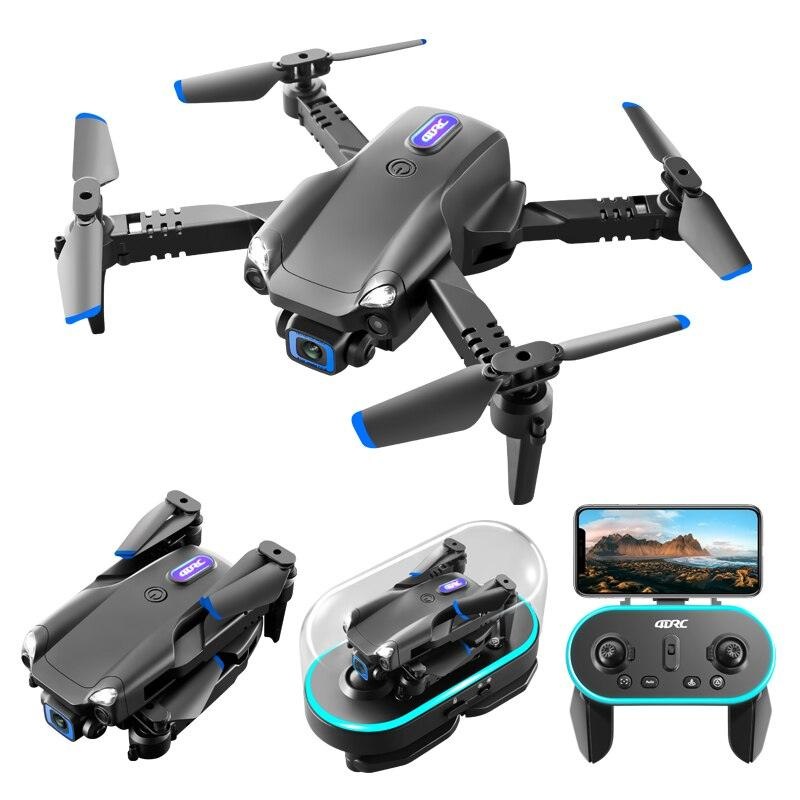 V20 Drone - New Mini Drone6K 4K HD Camera RC Helicopter Quadrocopter One-Key Return FPV Follow Me Foldable Quadcopter Gray Dual 6K 2B