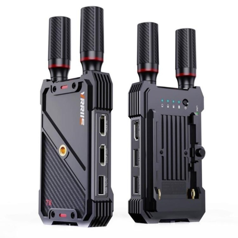 VRRIIS 082K Support USB Keyboard Mouse 400m Wireless HD KVM Extender Video Transmitter Receiver, Plug:US Plug