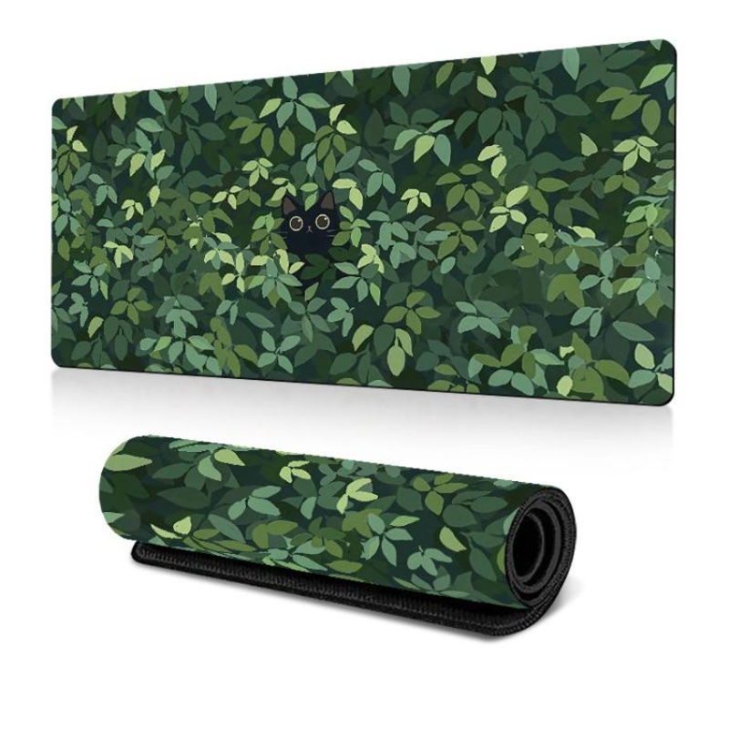 Frog Mouse Pad Cute Green Desk Mat With Non-Slip Rubber Base For Computer Laptop 300x700x3mm(Pattern 3)