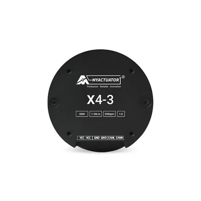 MyActuator RMD-X4-3 Planetary Servo Actuator, 30W 24V 1.5Nm 200RPM Integrated Brushless DC Motor with CAN BUS & RS485 for Robots