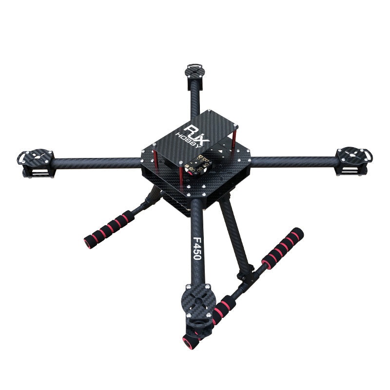 RJX F450 Carbon Fiber Frame Kit (RJX Hobby) - 370mm x 370mm, 450mm Diagonal Quadcopter Frame