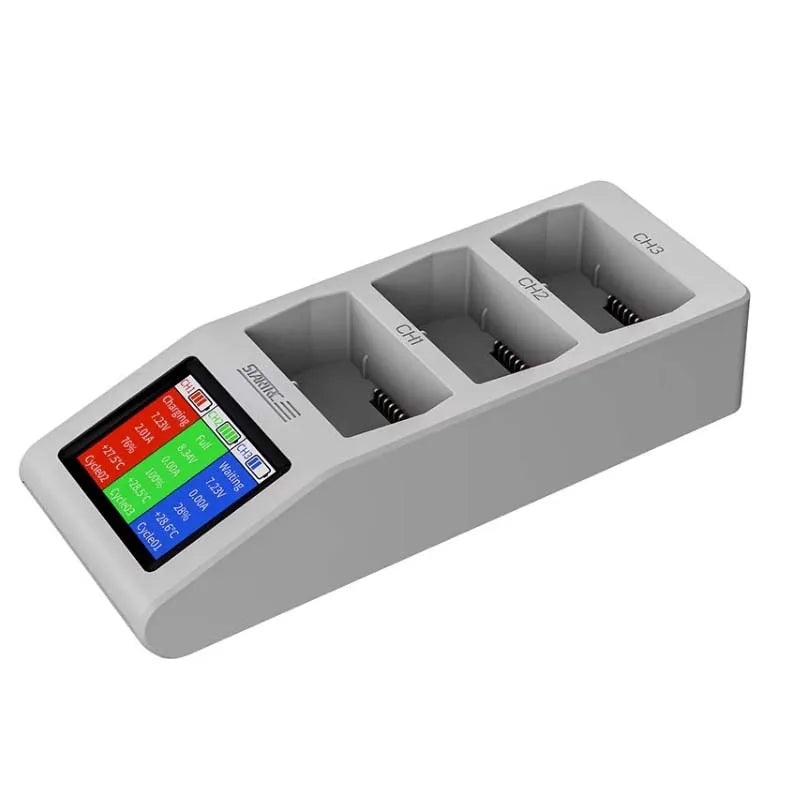 StartRC Charging Hub with Digital Display for DJI Mini 4 Pro/Mini 3 Pro/Mini 3 3Way PD Fast Charge, Sequential Battery Manager