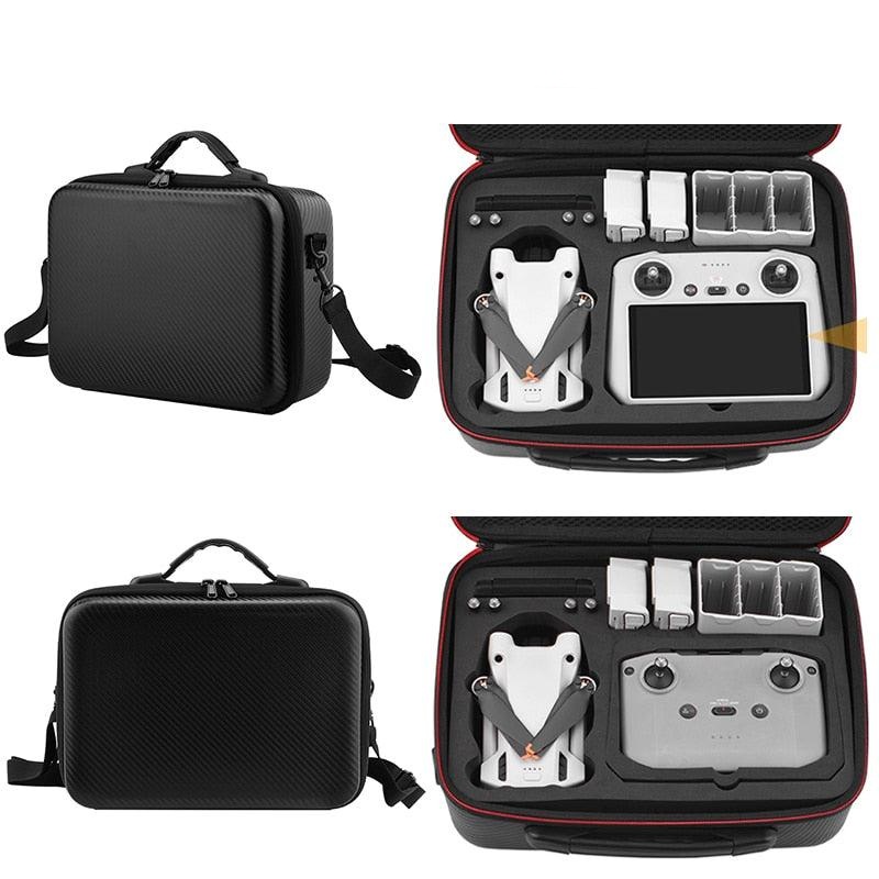 Storage Bag for DJI MINI 3/3 PRO Handbag Carrying Case PU/Nylon Anti-Collision Bag Drone Accessories PU bag