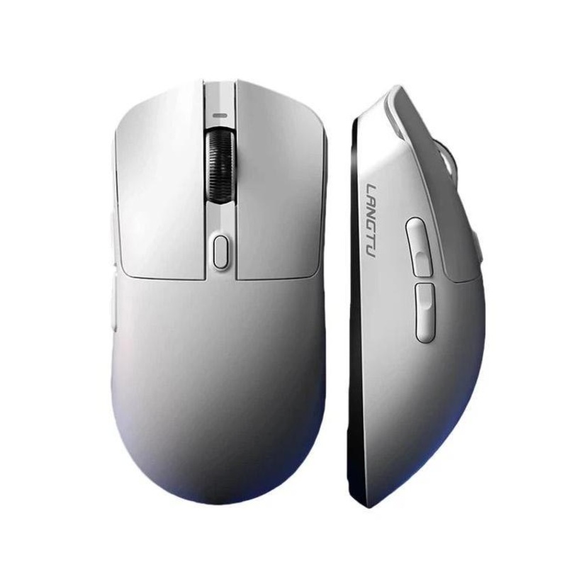 LANGTU M8 Triple-Mode Wireless Bluetooth Mouse Lightweight Gaming Mice(White)