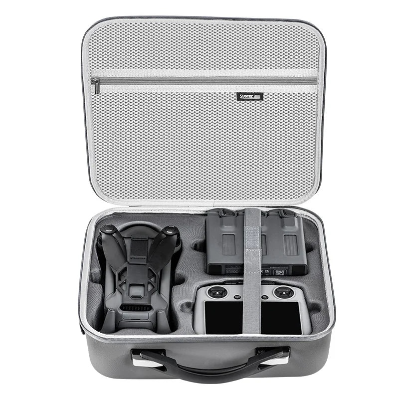 STARTRC Portable Shoulder Bag for DJI Mavic 4 Pro & RC Pro 2 PU Hard Carrying Case Travel Handbag, Accessory Storage B
