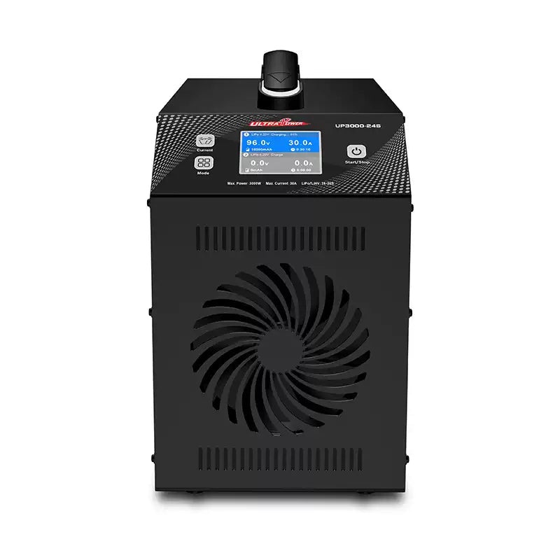 Ultra Power UP3000-24S Charger, 3000W 35A Dual-Channel 1624S LiPo/LiHV, 100240V AC, Balance/Storage