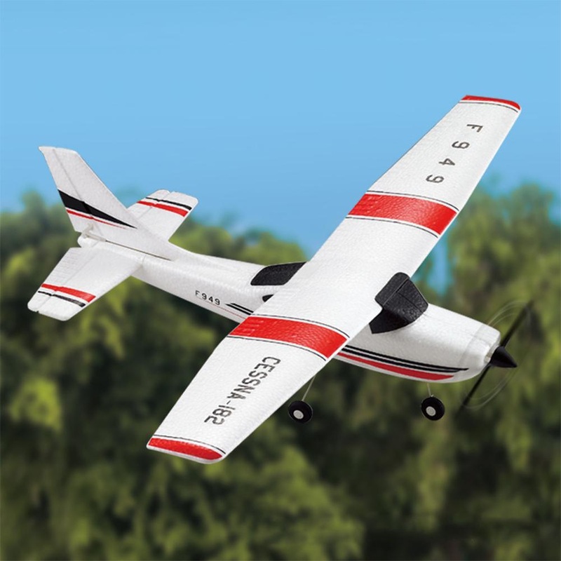 WLtoys F949 RC Airplane 2.4G 3D6G 3Ch Fixed Wing Plane Outdoor Toys Drone RTF Upgrade Version Digital Servo F949S With Gyroscope 1 Battery