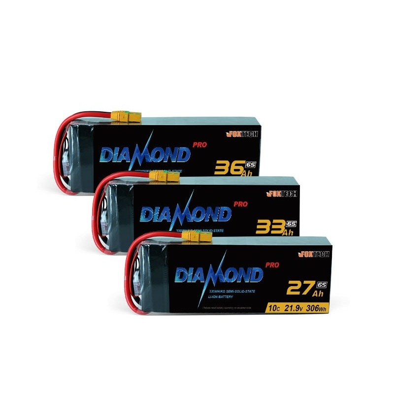 Diamond Pro 12S 43.8V 27Ah 33Ah 36Ah 330WH/KG Semi Solid State Li-ion Battery