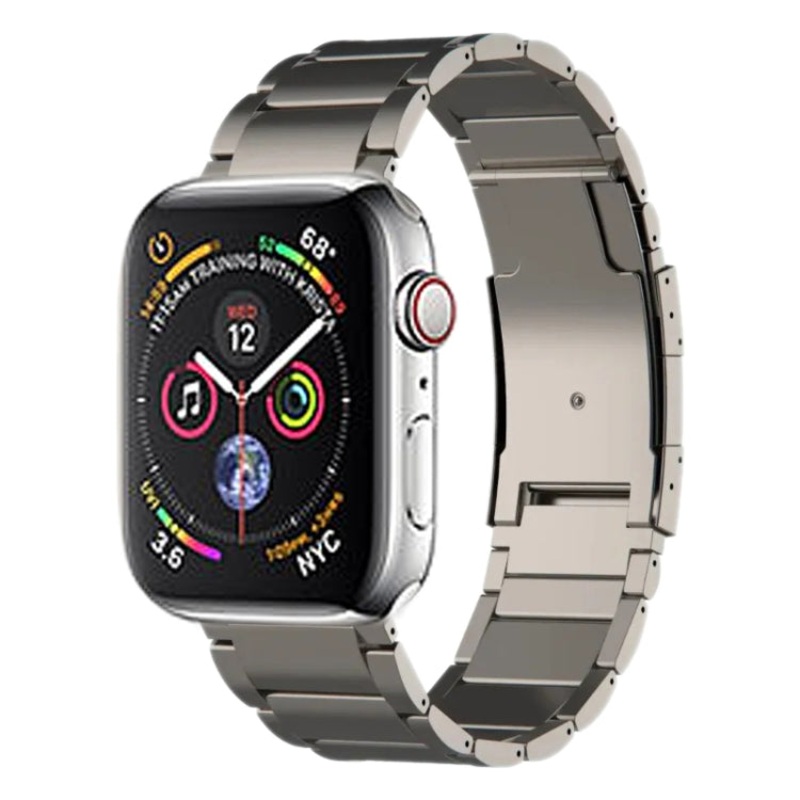For Apple Watch Series 4 44mm Titanium Metal Watch Band(Titanium)