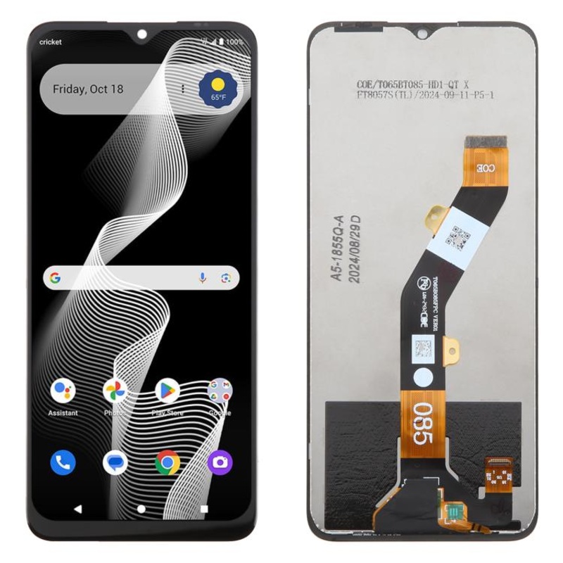 For Cricket Debut S3 LCD Screen with Digitizer Full Assembly (Black)