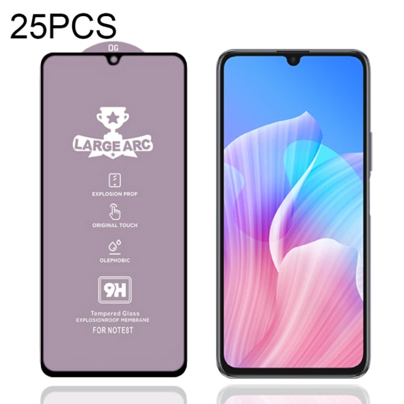 For Huawei Enjoy Z 5G 25 PCS 9H HD Large Arc High Alumina Full Screen Tempered Glass Film