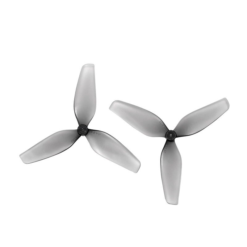 HQProp 2X1X3 2-Inch 3-Blade Propellers Set (2CW+2CCW) Poly Carbonate, 1.5mm Shaft, 4mm Hub Grey