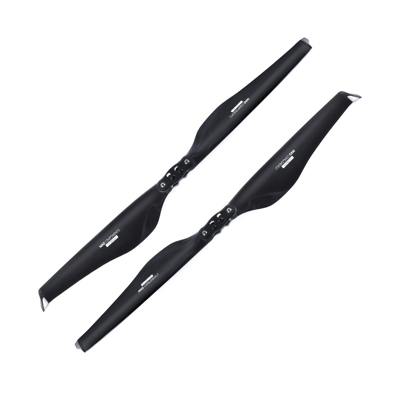 MAD FLUXER Pro 20.2x6.6in Glossy Carbon Fiber Folding Propeller - 47.5g, 10kg Pull (2pcs)