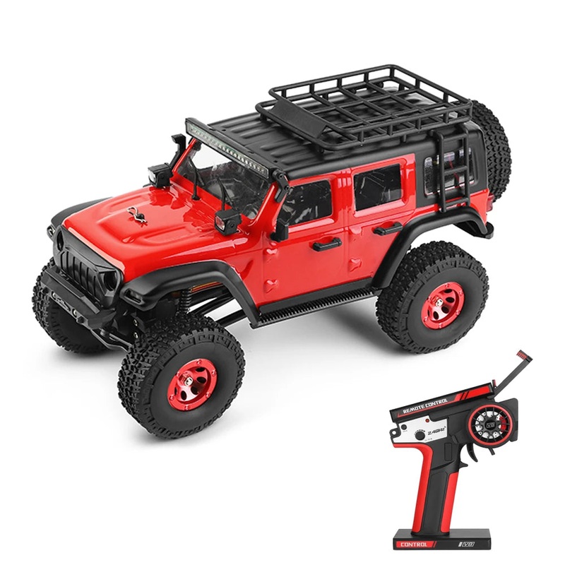Wltoys 2428 1/24 Scale 4WD Off-road Electric Crawler RC Car, 130 Carbon Brush Motor, 3KM/h, 60m 2.4G Remote, 7.4V Li-ion 2428