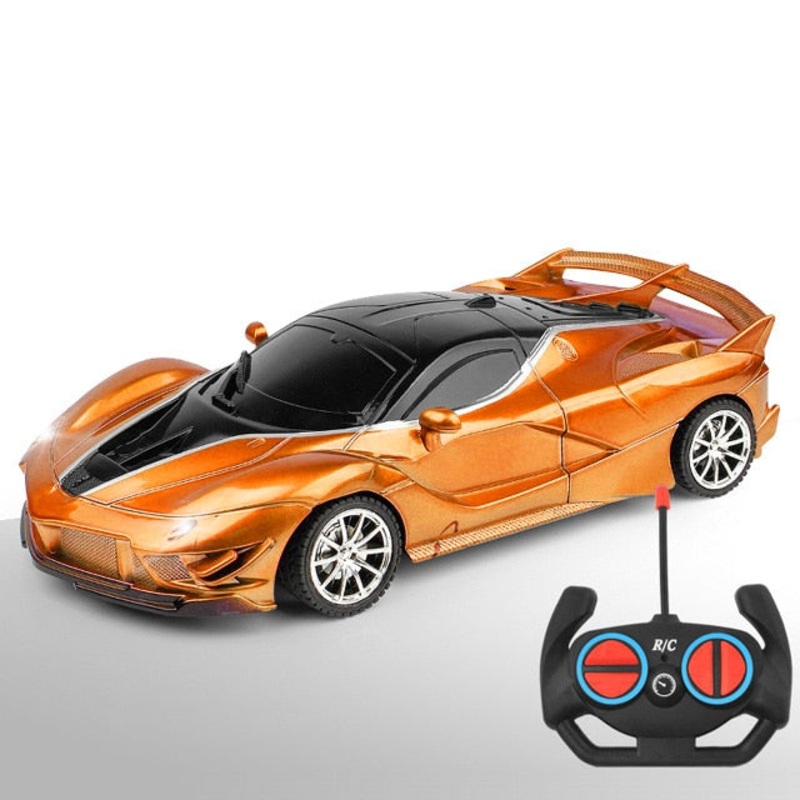 1/18 RC Car LED Light 2.4G Radio Remote Control Sports Cars - For Children Racing High Speed Drive Vehicle Drift Boys Girls Toys 1PCS