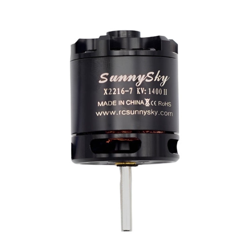 1/2/4 pcs SunnySky X2216 2216 880KV 1100KV 1250KV 1400KV 2400KV II Outrunner Brushless Motor For RC Models 3D airplane 2Pcs1100KV Out axis