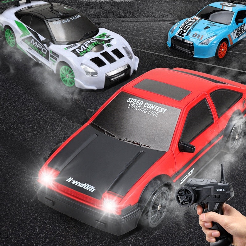 2.4G Drift Rc Car - 4WD RC Drift Car Toy Remote Control GTR Model AE86 Vehicle Car RC Racing Car Toy for Children Christmas Gifts 01-1B