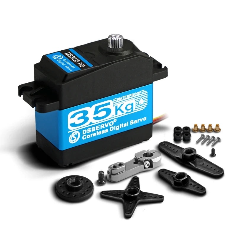 DSServo DS3225 DS3235 Pro - Coreless servo 25kg 35KG high speed servo pro digital and Stainless Steel gear servo arduino servo for Robotic DIY,RC car DS3225-180