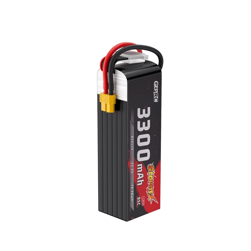 GEPRC Storm 6S 3300mAh 95C Lipo Battery - Suitable for 3-5Inch Series Drone RC FPV Quadcopter Freestyle Drone Accessories Parts