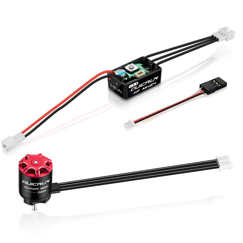Hobbywing QUICRUN WP Mini24 ESC & Motor Combo - WP Mini24 ESC + 1621 3500KV Outer Motor