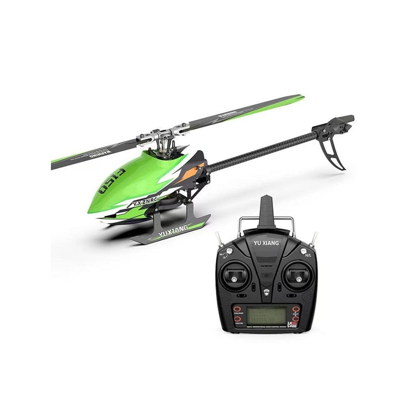 JDHMBD F150 F05 RC Helicopter - 2.4G 6CH 6-Axis Gyro 3D6G Dual Brushless Motor Flybarless RTF Compatible With FUTABA S-FHSS Toys RTF with controller