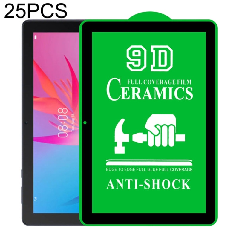 For Huawei MatePad T10 10.1 inch 25 PCS 9D Full Screen Full Glue Ceramic Film