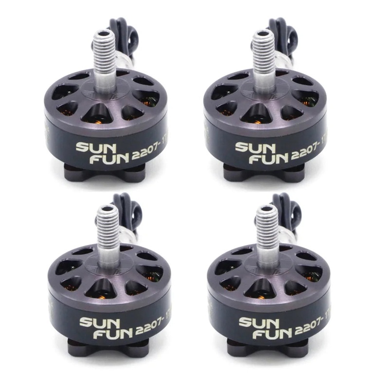 SUNFUN SF2207 1750KV 2450KV 2750KV FPV Brushless Motor CW Thread for 5 Inch RC Racing Drone 4pcs 2207 2450KV
