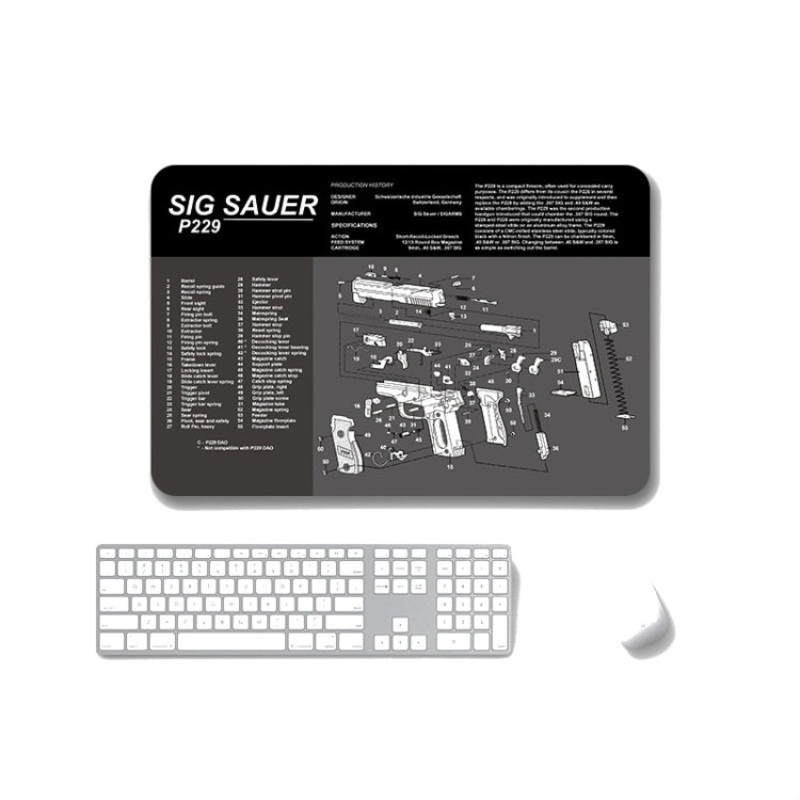 2 PCS Heat Transfer Non-Slip Single-Sided Office Gaming Mouse Pad 5mm(SPS-SigP229)