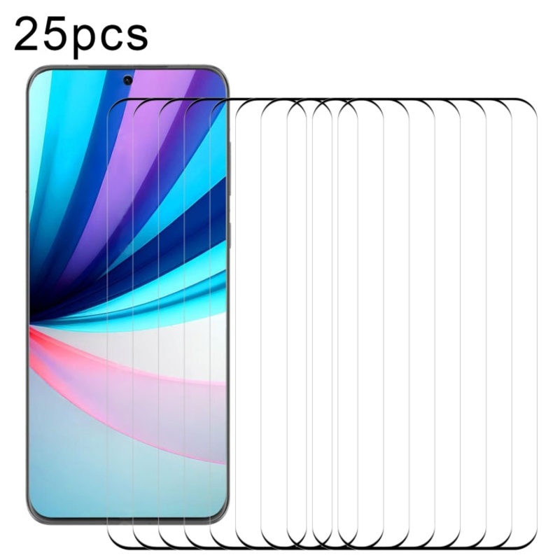 For Huawei Enjoy 70 25pcs 3D Curved Edge Full Screen Tempered Glass Film(Black)