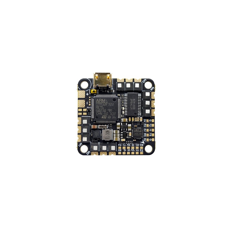 GEPRC GEP-F722-45A AIO V2 Flight Controller STM32F722, 26S, 45A BLHeli_S ESC, DJI Plug, 25.5x25.5mm for FPV Drones