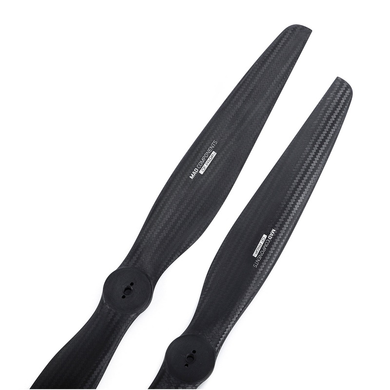 MAD 16.1x6.4in FLUXER VTOL Carbon Fiber Propeller Set (2pcs) - 23g, 408.94x162.56mm