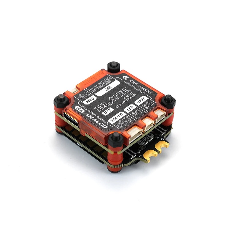 RUSHFPV RUSH BLADE V2 Stack - F722 Analog Digital Flight Controller + Extreme 60A 128K BLHELI32 4in1 ESC for FPV Drone F722 V2 Analog