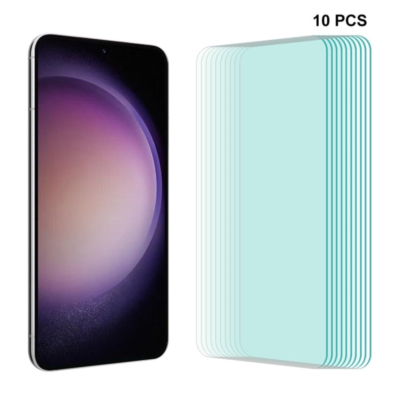 10pcs For Samsung Galaxy S23 5G ENKAY Hat-Prince 0.18mm Ultra-thin 9H Tempered Glass Film Support Ultrasonic Fingerprint Unclock
