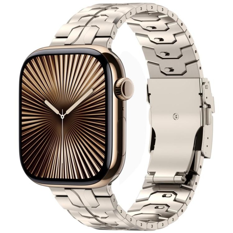 For Apple Watch 42mm / 41mm / 40mm / 38mm Detachable Safety Clasp Titanium Alloy Watch Band(Titanium)