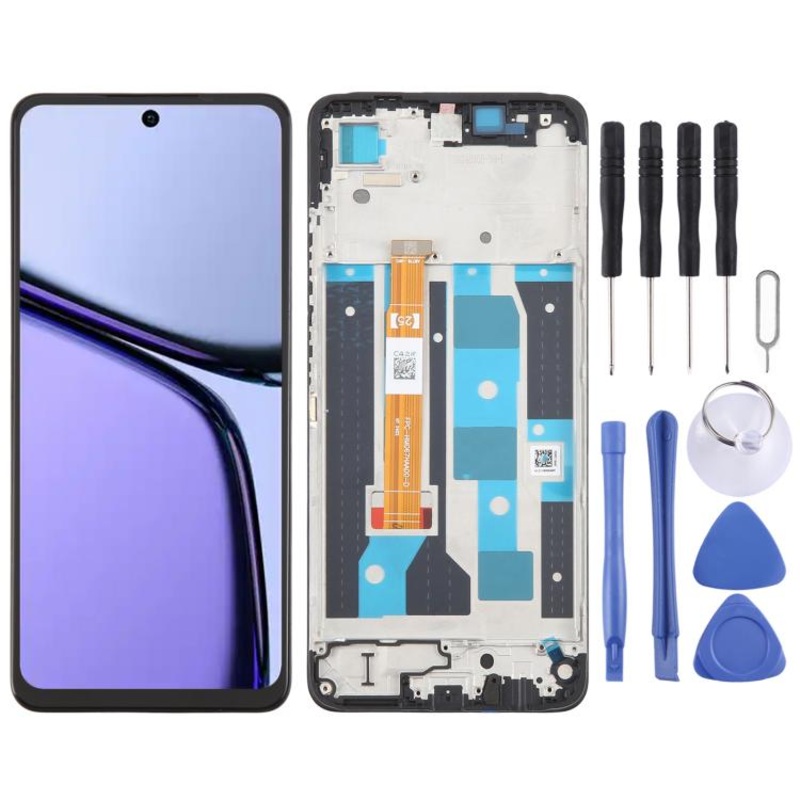 For Realme Narzo N65 OEM LCD Screen Digitizer Full Assembly with Frame