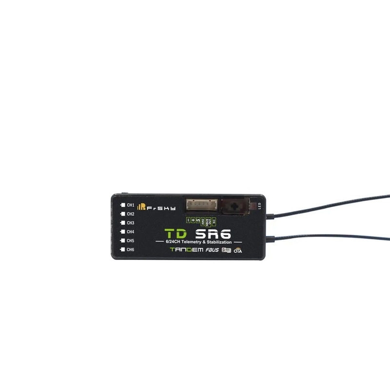 FrSky TD SR6 Receiver - 2.4Ghz And 900Mhz Dual-band Offers 6 PWM Channel Outputs 16CH / 24CH mode FPV Drone Receiver