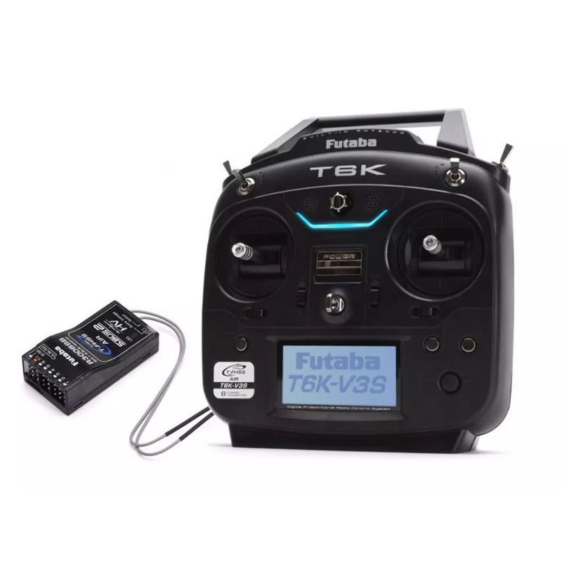 Futaba T6K V3S Transmitter - 8 Channel 2.4GHz S-FHSS/T-FHSS Radio System With R3006SB / R3008SB Receiver