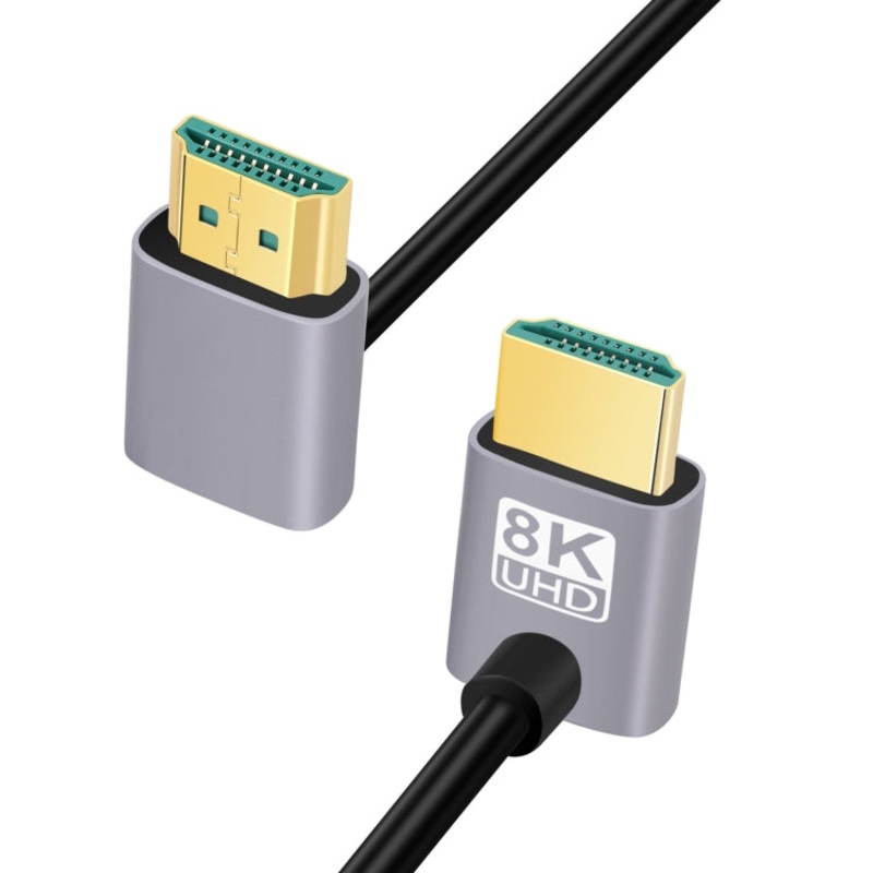 HDMI Male to HDMI Male Dual Elbow HD Audio Video Adapter Cable, Length:1m(Dual Up Bend)