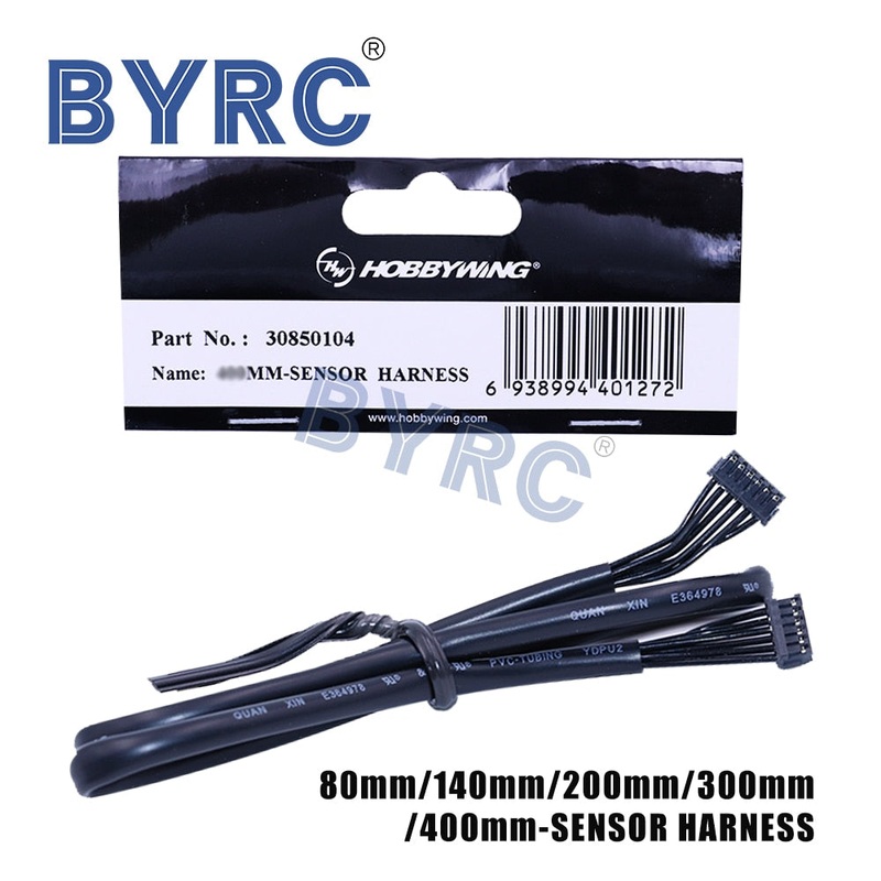 Hobbywing 80mm 140mm 200mm 300mm 400mm Sensor Harness Cable Hall Sensor Cable for Xerun Series Sensored BL Motor adapte 80mm