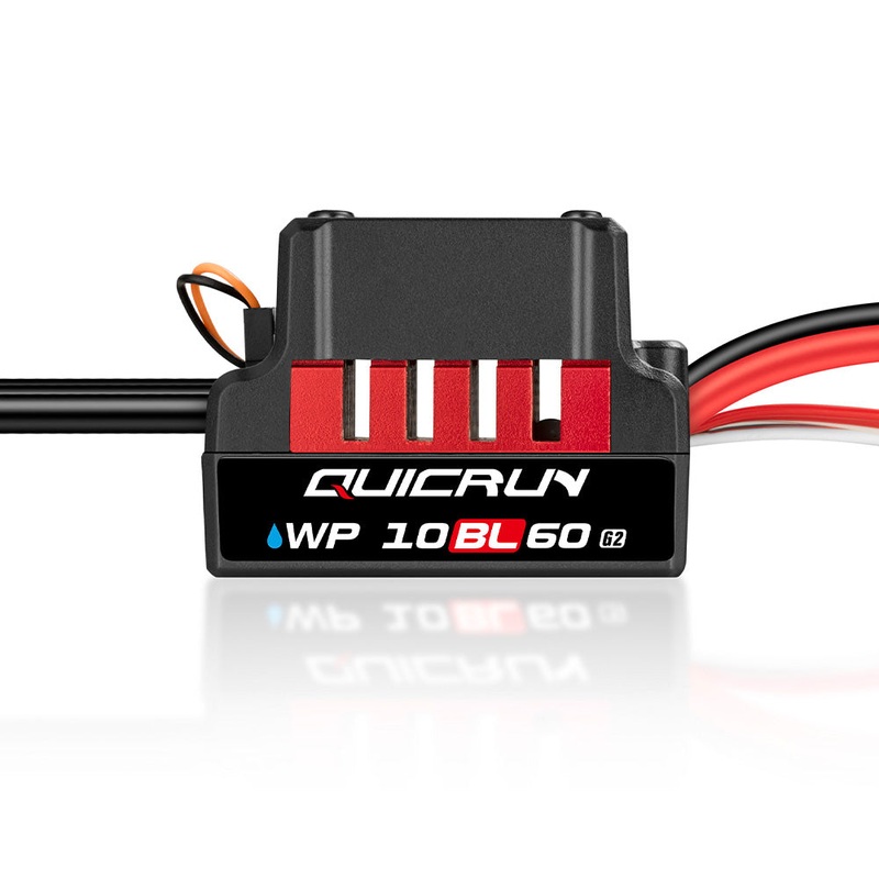 Hobbywing QUICRUN WP 10BL60 G2 60A Sensorless Brushless ESC, IP67, 2-3S Lipo, 1/10th