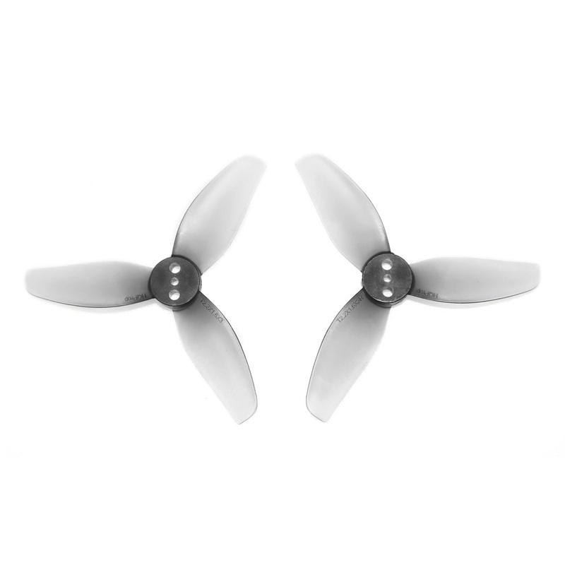 HQProp T2.2X1.6X3 Grey 2.2in 3-Blade Poly Carbonate Propellers (2CW+2CCW)