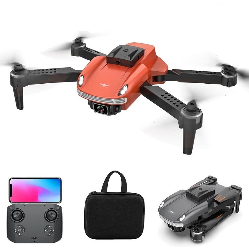 KF616 Drone - GPS Obstacle Avoidance Drones 4K Dual HD Camera Photography Professional Image Transmission Foldable Quadcopter Dron Gift Orange 1080P 1B